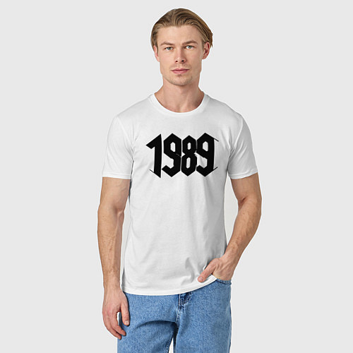 Мужская футболка 1989 год в стиле ретро / Белый – фото 3