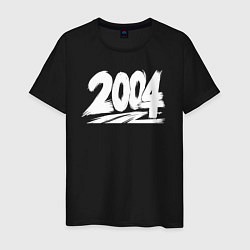 Футболка хлопковая мужская 2004 год в стиле граффити, цвет: черный