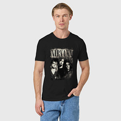 Футболка хлопковая мужская Nirvana foto, цвет: черный — фото 2