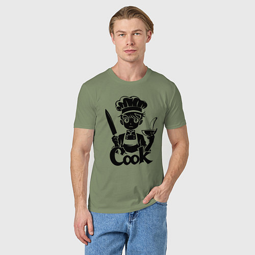 Мужская футболка Повар аниме / Авокадо – фото 3