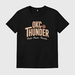 Футболка хлопковая мужская Oklahoma pride, цвет: черный