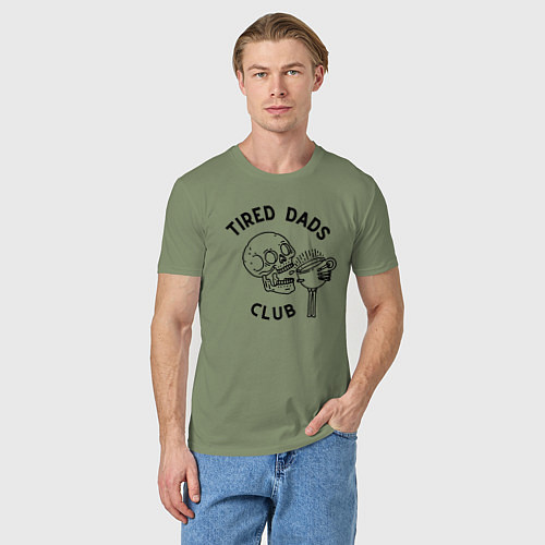 Мужская футболка Tired Dads Club / Авокадо – фото 3