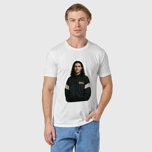 Мужская футболка Bones спортивный стиль / Белый – фото 3