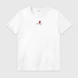 Футболка хлопковая мужская Tanjiro Hinokami Kagura, цвет: белый