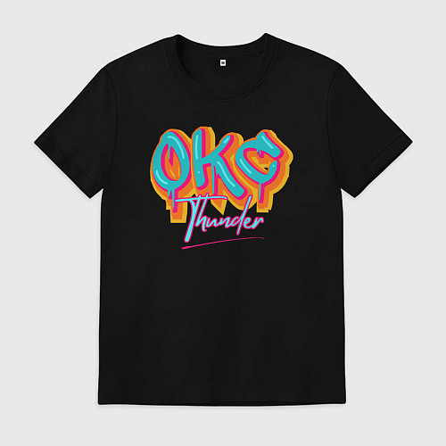 Мужская футболка OKC - Thunder / Черный – фото 1