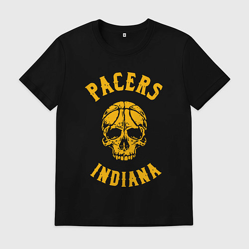 Мужская футболка Indiana Pacers skull / Черный – фото 1