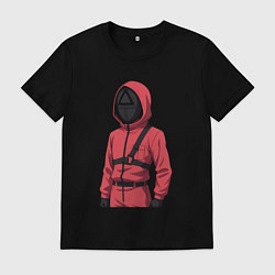 Футболка хлопковая мужская Страж в аниме стиле, цвет: черный