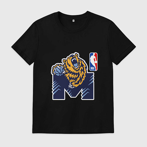 Мужская футболка Гриззлис баскетбол / Черный – фото 1