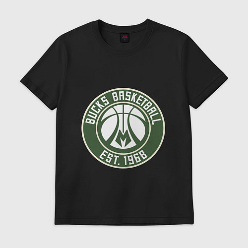 Мужская футболка Милуоки Бакс - команда / Черный – фото 1