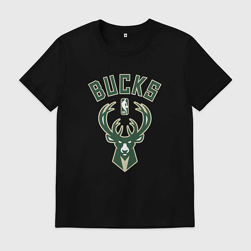 Мужская футболка Милуоки Бакс - команда НБА / Черный – фото 1