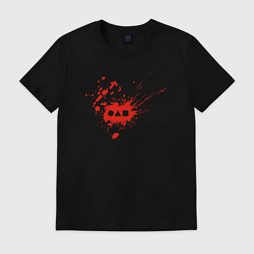 Мужская футболка Bloody squid game / Черный – фото 1