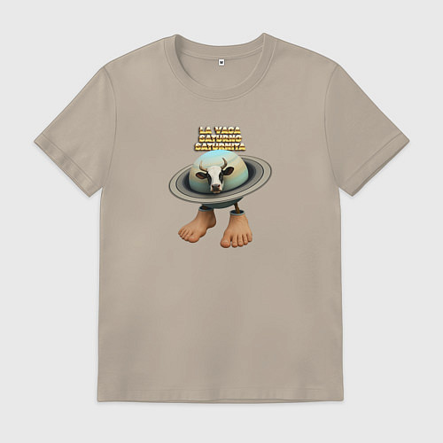 Мужская футболка La Vaca Saturno Saturnita / Миндальный – фото 1