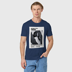 Футболка хлопковая мужская Ничто не вечно, цвет: тёмно-синий — фото 2
