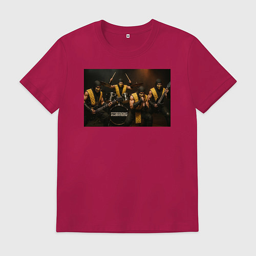 Мужская футболка Sorpions Mortal Kombat / Маджента – фото 1