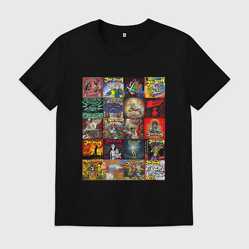 Мужская футболка Элизиум - обложки / Черный – фото 1