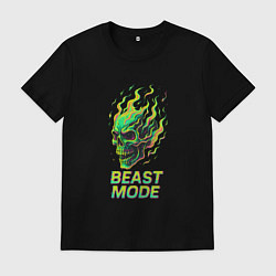 Футболка хлопковая мужская Режим зверя, цвет: черный