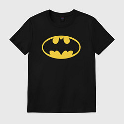 Футболка хлопковая мужская Batman classic, цвет: черный