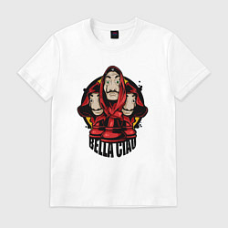 Футболка хлопковая мужская Bella ciao, цвет: белый