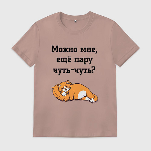 Мужская футболка Можно ещё чуть-чуть / Пыльно-розовый – фото 1