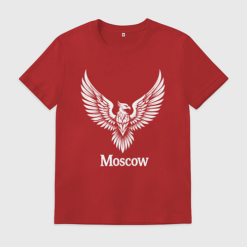 Мужская футболка Москва белый орел / Красный – фото 1