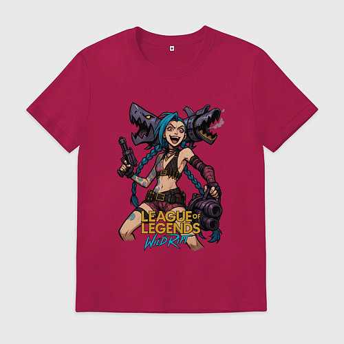 Мужская футболка Джинкс League of Legends / Маджента – фото 1