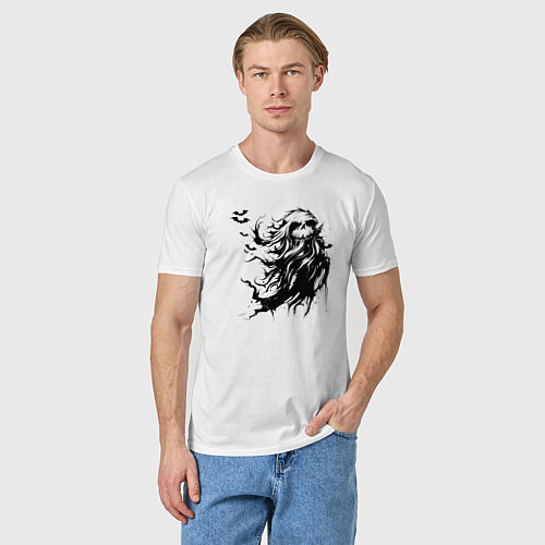 Мужская футболка Dead night / Белый – фото 3