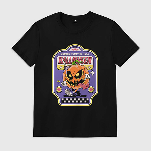 Мужская футболка Zombie halloween / Черный – фото 1