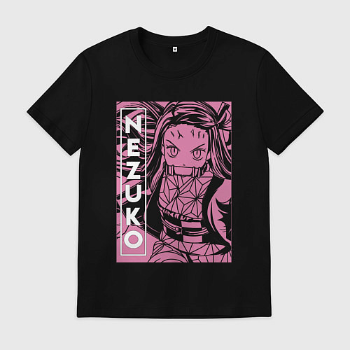 Мужская футболка Клинок рассекающий демонов Nezuko бой / Черный – фото 1