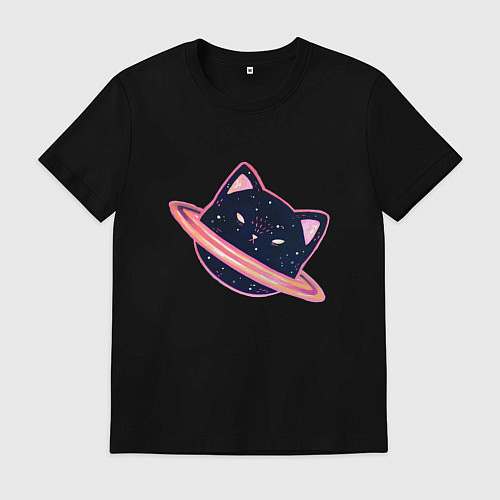 Мужская футболка Бесконечный кот / Черный – фото 1