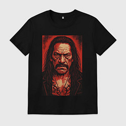 Футболка хлопковая мужская Дэнни Трехо, цвет: черный
