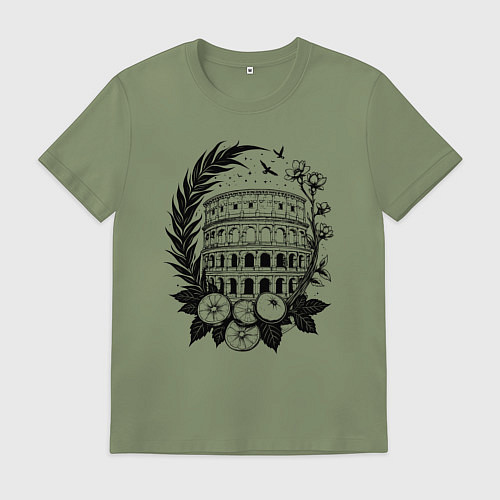 Мужская футболка Колизей в цвету: аромат Италии / Авокадо – фото 1