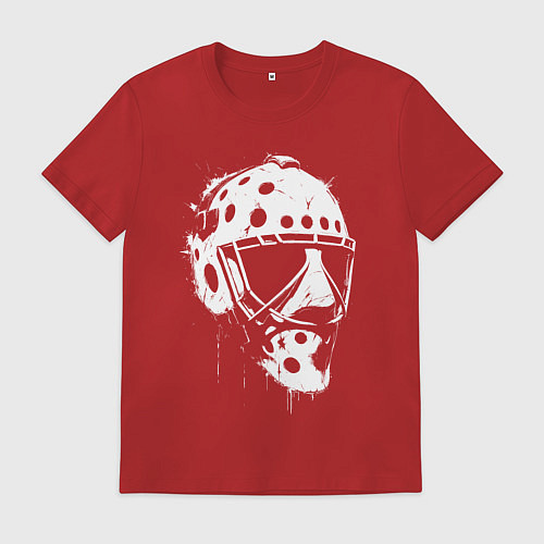 Мужская футболка Белая хоккейная маска / Красный – фото 1