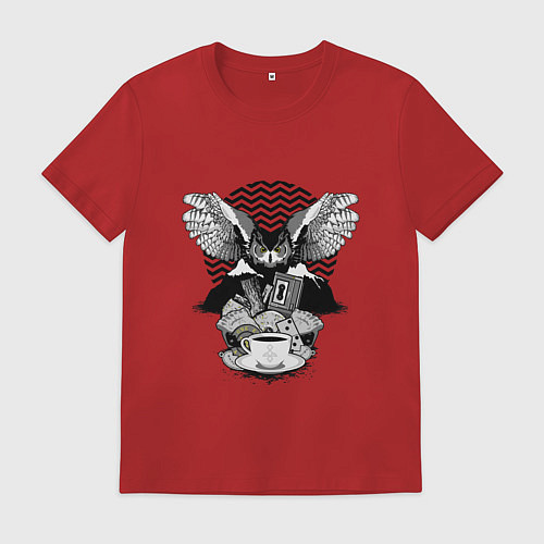 Мужская футболка Twin Peaks symbols / Красный – фото 1