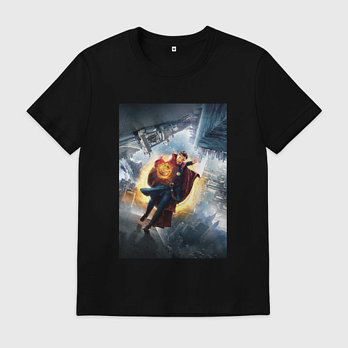 Мужская футболка Стрэндж / Черный – фото 1