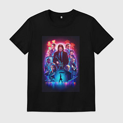 Футболка хлопковая мужская John Wick movie, цвет: черный