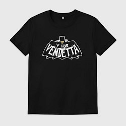 Футболка хлопковая мужская Vendetta Batman, цвет: черный