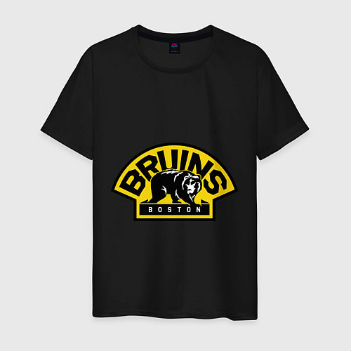 Мужская футболка HC Boston Bruins Label / Черный – фото 1