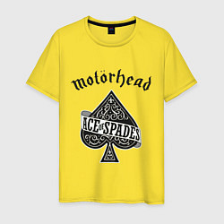 Футболка хлопковая мужская Motorhead: Ace of spades, цвет: желтый