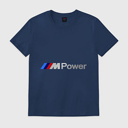 Футболка хлопковая мужская BMW M Power, цвет: тёмно-синий