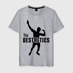Футболка хлопковая мужская The Aesthetics, цвет: меланж