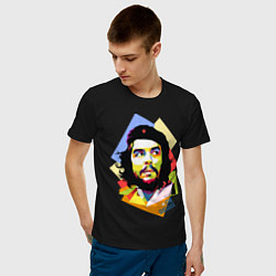 Футболка хлопковая мужская Che Guevara Art, цвет: черный — фото 2