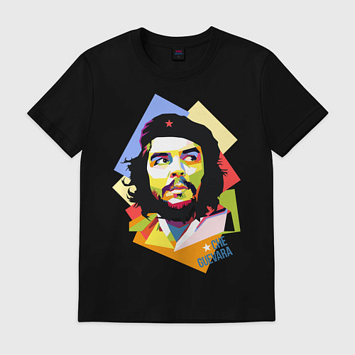 Мужская футболка Che Guevara Art / Черный – фото 1