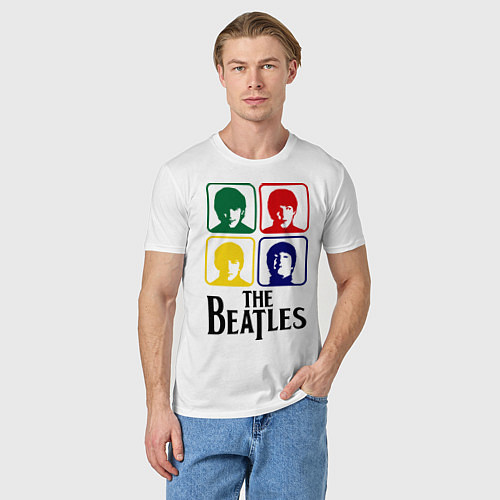 Мужская футболка The Beatles: Colors / Белый – фото 3