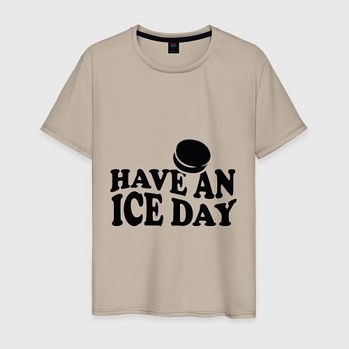 Мужская футболка Have an ice day / Миндальный – фото 1