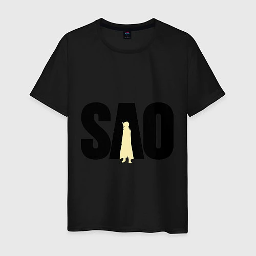 Мужская футболка SAO / Черный – фото 1