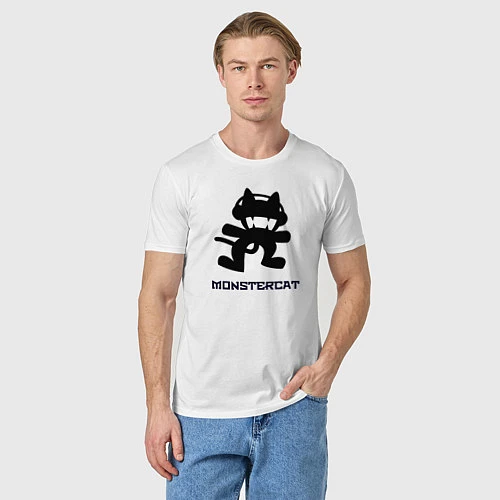 Мужская футболка Monstercat / Белый – фото 3