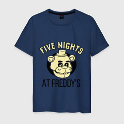 Футболка хлопковая мужская Five Nights At Freddy's, цвет: тёмно-синий