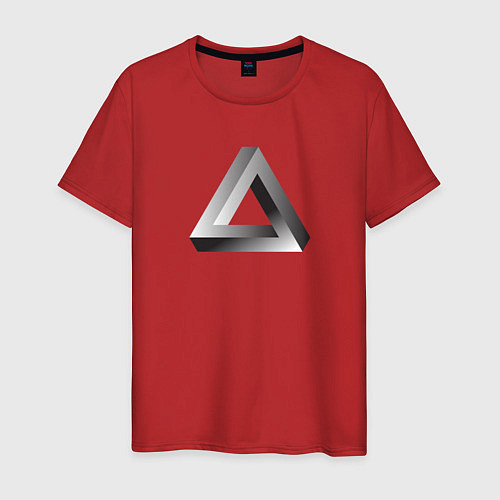 Мужская футболка Треугольник Пенроуза / Красный – фото 1