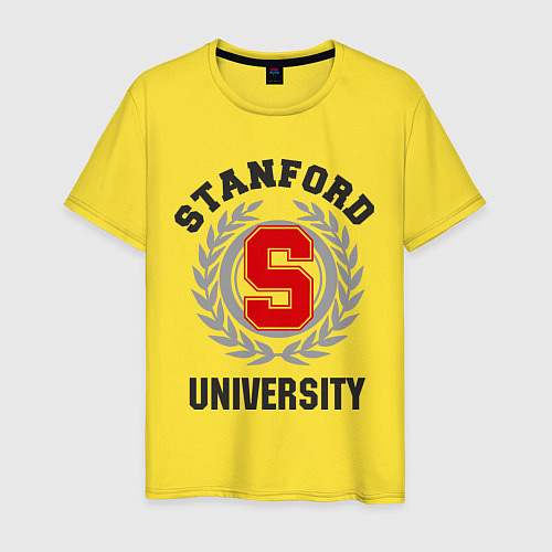 Мужская футболка Stanford University / Желтый – фото 1