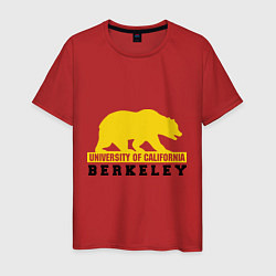 Футболка хлопковая мужская Berkeley University, цвет: красный